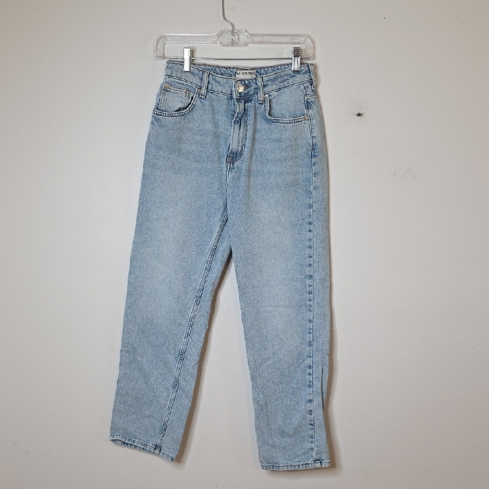 Free People Pacifica High Rise Slim Straihht Leg Jeans Sz 27